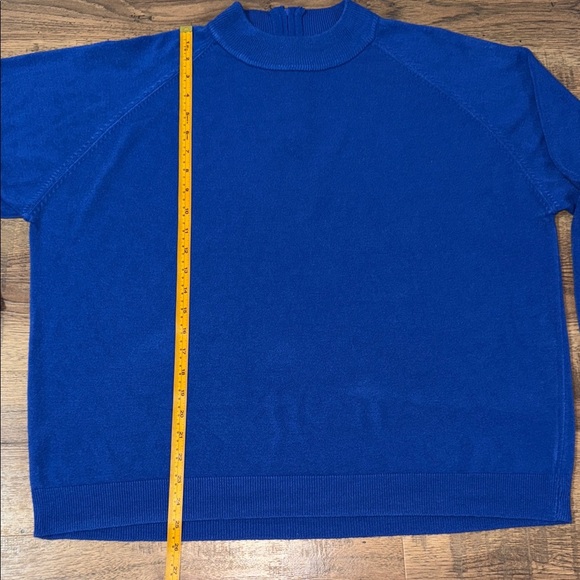 DRAPER’S & DAMONS Blue Long Sleeve Sweater - Picture 5 of 7